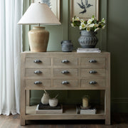 Mottura Ceramic Table Lamp With Edged Linen Shade