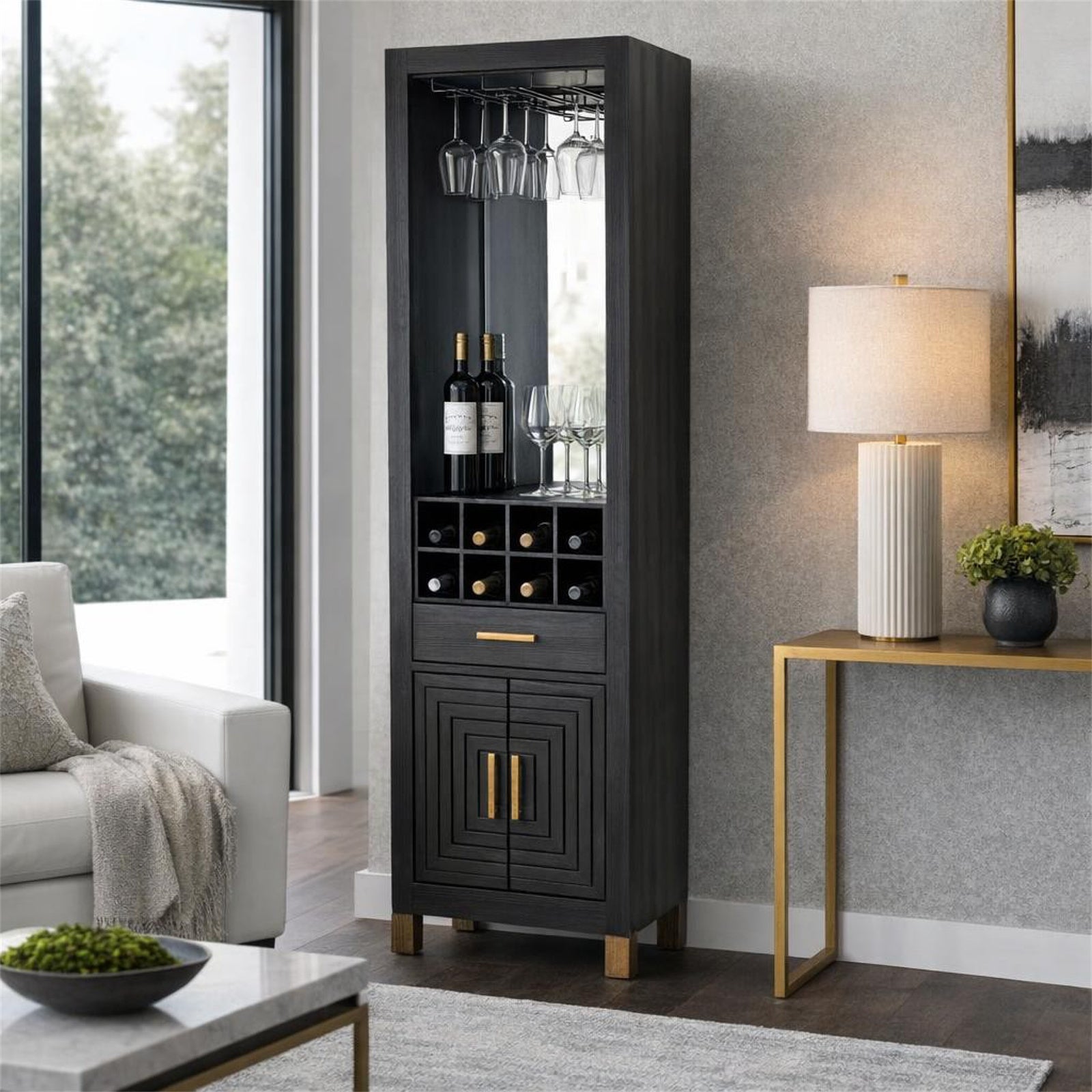Lennox Black Drinks Unit
