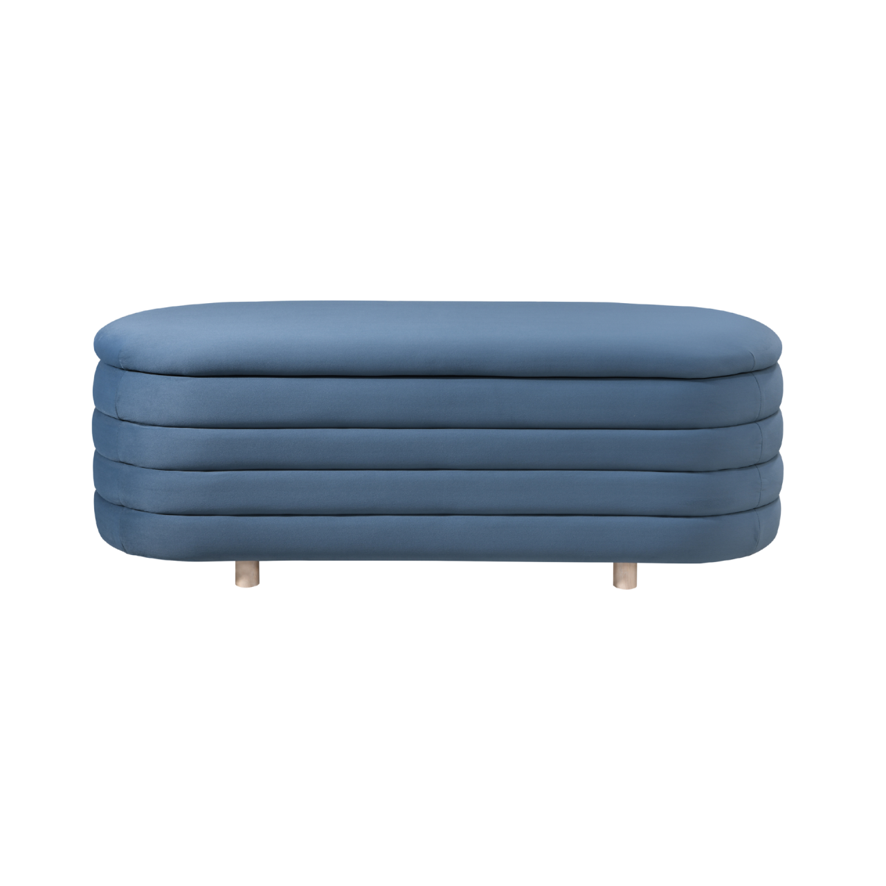 Ripple Storage Oval Ottoman
