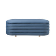 Ripple Storage Oval Ottoman