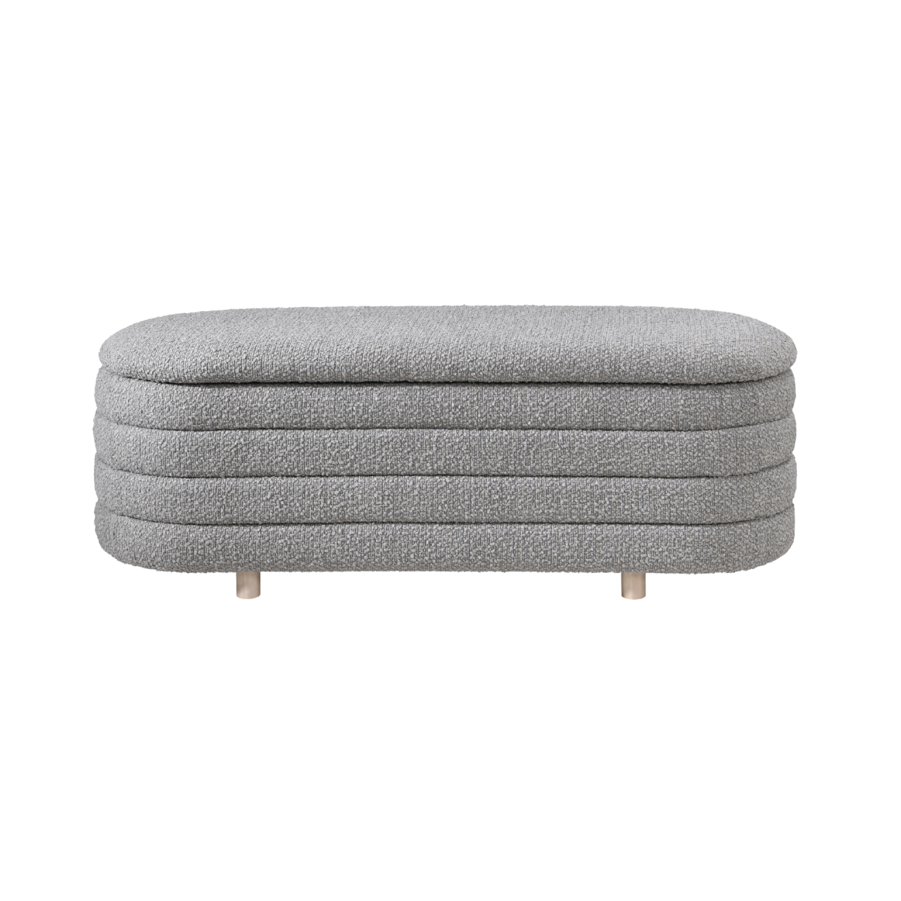 Ripple Storage Oval Ottoman