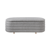 Ripple Storage Oval Ottoman