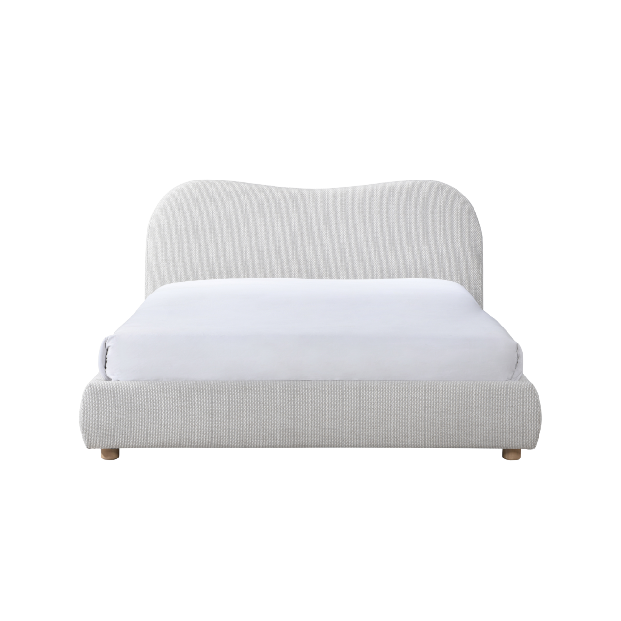 Wave Bed in Natural Weave