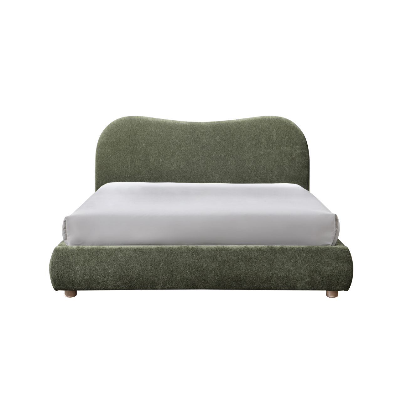 Wave Bed in Natural Weave