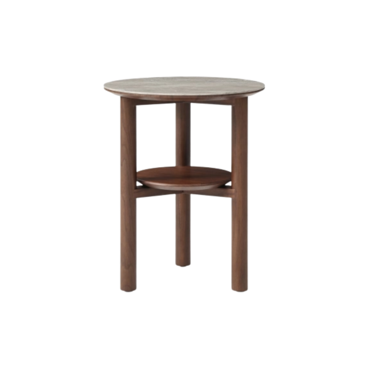 Willow Lamp Table with Shelf